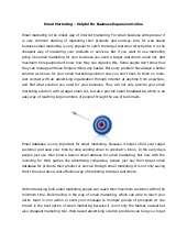 Email marketing – helpful for busin...